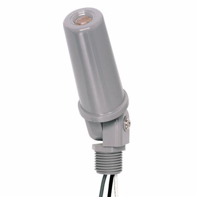 INTERMATIC Photocontrol: Thread Stem Photocell Mounting, 1/2 in Stem Dia, SPST - Adjustable Stem-Mounted Photocells with Swivel Arms
