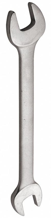 WESTWARD Open End Wrench: Alloy Steel, Satin, 1/2 in_7/16 in Head Size, 6 1/4 in Overall Lg, Std (MPN 1EYL4). Key specifications — attr309776: No; attr309781: Satin; attr309780: Alloy Steel; attr324939: WESTWARD.