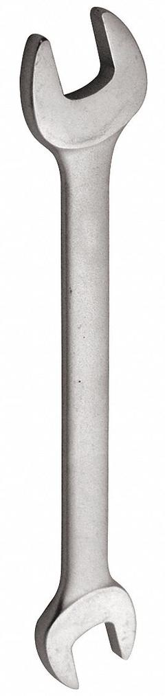 WESTWARD Open End Wrench: Alloy Steel, Satin, 1/2 in_7/16 in Head Size, 6 1/4 in Overall Lg, Std (MPN 1EYL4). Key specifications — attr309776: No; attr309781: Satin; attr309780: Alloy Steel; attr324939: WESTWARD.