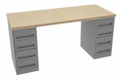 TENNSCO Workbench: Fixed Ht, Shop Top, 72 in x 30 in, 750 lb Overall Load Capacity, Gray (MPN MWB-1-3072C). Key specifications — Brand: TENNSCO.