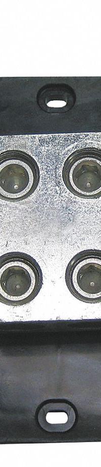 BUSSMANN Power Distribution Block: Open, Lug, Lug, 6 AWG – 350 kcmil For Line Side Wire Sizes (MPN 16500-1). Key specifications — attr1361688: Surface; attr1308686: BUSSMANN; attr1361672: Copper.