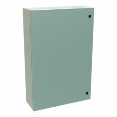 HAMMOND Electrical Enclosure: Steel, 36 in x 24 in x 8 in, NEMA 12/3R/4, Solid Cover, Hinged (MPN EN4SD36248GY). Key specifications — Closure Method: 1/4-Turn Latch; Brand: HAMMOND; Knockouts: Not Included.