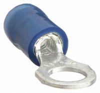 STA-KON Ring Terminal: Blue, Nylon Insulation, #10 Stud Size, 18 AWG to 14 AWG Wire Sizes, 600 V (MPN RB14-10). Key specifications — attr1308027: STA-KON; attr1356587: Serrated.
