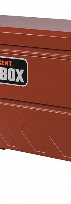 CRESCENT JOBOX Jobsite Box: 24 in W x 72 in D x 30 3/4 in H, 25.3 cu ft, Padlock, Brown (MPN 2-658990). Key specifications — attr1116233: Brown; attr1116253: CRESCENT JOBOX; attr1222022: Padlock - Lock not included.