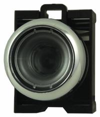 EATON Flush Push Button: 22 mm Mounting Size, Metallic, Momentary (MPN M22M-D-X). Key specifications — Brand: EATON; Action: Momentary; Series: M22; Push Button Material Type: Metallic.