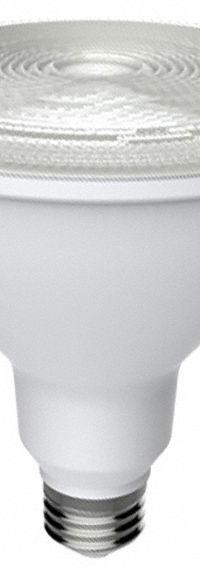 GE LAMPS Compact LED Bulb: LED, PAR38, Medium Screw (E26), 18 W Watt, 3000K, 1,550 lm Light Output (MPN LED18DP38ROW930/25). Key specifications — Bulb Finish: Clear; Color Temperature: 3000K; Shatter-Resistant: No; Brand: GE LAMPS; Voltage: 120V AC; Bulb Shape: PAR38.