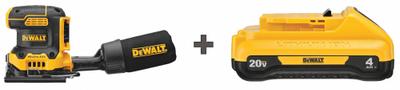 DEWALT Cordless Sheet Sander: 20V MAX*, Battery Included, Clamp, Palm Grip, Variable Speed - DEWALT Cordless Sheet Sanders