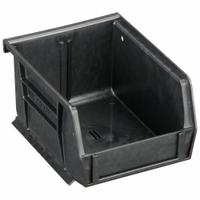 QUANTUM STORAGE SYSTEMS ESD Conductive Bin: 4 1/8 in x 5 3/8 in x 3 in, Black, Label Holder Included (MPN QUS210CO). Key specifications — Electrostatic Discharge: Electrostatic Discharge Conductive; Brand: QUANTUM STORAGE SYSTEMS; % Recycled Content: 0%.