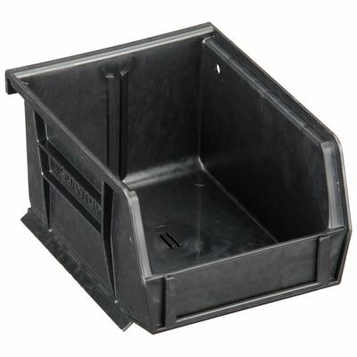 QUANTUM STORAGE SYSTEMS Conductive Bin: 4 1/8 in x 5 3/8 in x 3 in, Black - ESD Static-Control Plastic Bins