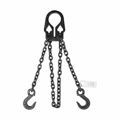Dayton Chain Sling: 3/8 in Chain Trade Size, 80 Chain Grade, Sling Hook, Steel - Adjustable-Length Grade-80 Double-Leg Chain Slings