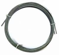 APPROVED VENDOR Wire Rope: Vinyl, Stainless Steel, 7 x 7, 96 lb Working Load Limit, 25 ft Overall Lg (MPN 33RF56). Key specifications — End Type: Plain; Brand: APPROVED VENDOR.