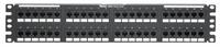 PANDUIT Patch Panel: Flat, 2 Rack Units, 48 Ports, 5e, IDC, Type 3 & Type 4 PoE, Steel, DP485E88TGY. Key specifications — Brand: PANDUIT; Compatible Cable Performance Category: 5e; Material: Steel; _Access Type: Rear Access; _Port Labeling: Adhesive Label; _Power Over Ethernet: Type 3 & Type 4 PoE; _Rear Termination: IDC; _Series: Data-Patch.