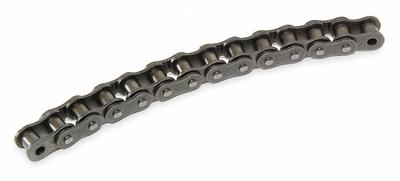 TSUBAKI Roller Chain: C2100H, 1 Strands, Steel, 2 1/2 in Pitch, 10 ft Overall Lg - Heavy Conveyor Roller Chains