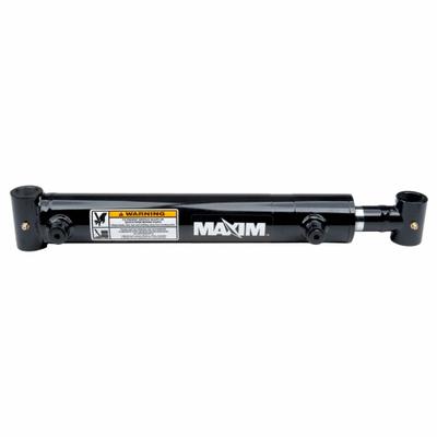 MAXIM Welded Hydraulic Cylinder: 4 in Bore Dia., 6 in Stroke Lg, 16 in Retracted Lg - Cross-Tube Mount Welded Hydraulic Cylinders