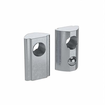FATH INC. Roll In T-Nut: M6 Size, For 8 mm Slot Wd, 15 Series/40 Series, Single Offset - Roll-In T-Nuts
