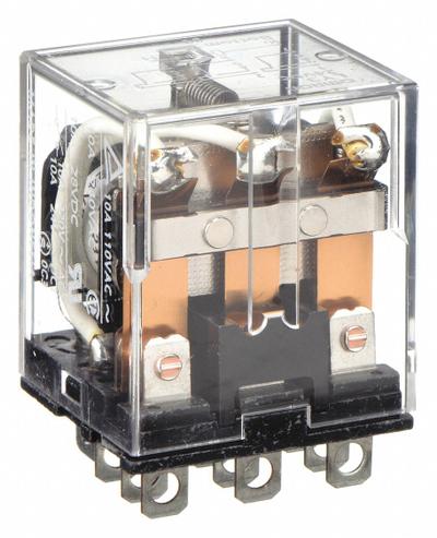 OMRON General Purpose Relay: Socket Mounted, 10 A Current Rating, 24V DC, 3PDT - Socket-Mounted Relays