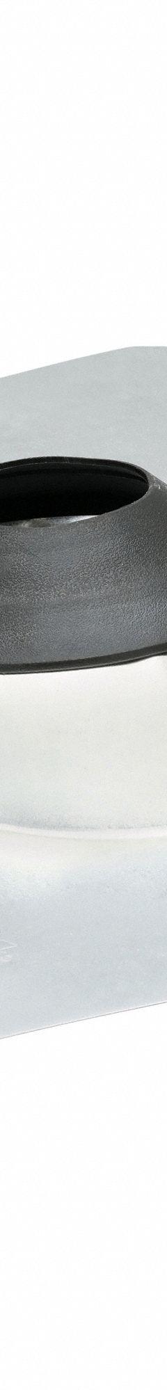 Steel Roof Vent Pipe Flshng for 3"pipe: For Shingled Roof, Rectangular Base, For 1 Pipes, Steel (MPN 4YN40). Key specifications — Top Opening: Open; Material - Collar: Elastomeric; Brand: PORTALS PLUS.