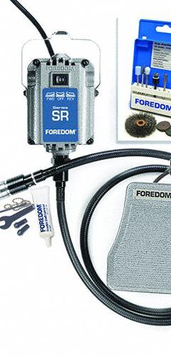 FOREDOM Flex Shaft Motor Kit: 1.5 A Current, Variable Speed, 1/4 in Collet Size, SR (MPN K.SRH440). Key specifications — attr1255004: FOREDOM; attr1255007: Variable Speed.