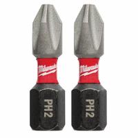 MILWAUKEE Insert Bit: Insert Bit, Imperial, PH2 Bit Industry Size, #2 Bit Size, Std, Hex, 2 PK (MPN 48-32-4412). Key specifications — attr1119695: MILWAUKEE; attr1119703: Alloy Steel; attr1119710: Standard; attr1119708: Hex; attr1202404: #2.