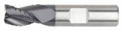 WIDIA HANITA Roughing End Mill: Carbide, AlTiN Coated, 3 Flute, 3/8" Mill Dia, 1/2" LOC, 0.02" Rad (MPN 4Q4310014XW)