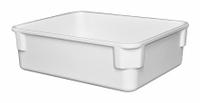 MOLDED FIBERGLASS Nesting Tote: 1.3 gal, 11 3/8 in x 9 1/4 in x 3 3/8 in, -60°F to 250°F, White (MPN 9401085269). Key specifications — Material: Composite; Brand: MOLDED FIBERGLASS; Includes Lid: Lid Not Included; Container Wall Type: Solid.
