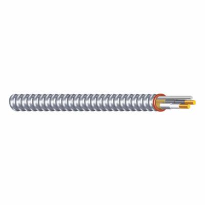 SOUTHWIRE Metal Clad Cable: 14 AWG, 2 Conductors, Copper, 25 ft, Aluminum, Std - Armored Cables with Bonded Aluminum Wires