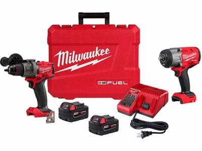 MILWAUKEE Cordless Combination Kit: 2 Tools, Drill/Driver/Impact Wrench, 18 V DC Volt - Milwaukee 18V Cordless Tool Combination Kits