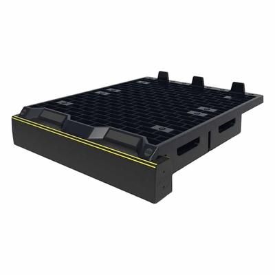 A-SAFE Ground-Level Guardrail: UnderGuard with Heavy-Duty ForkGuard, Nylon/Polymer - Floor-Mount Polymer Pallet Rack Aisle Guards