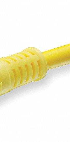 Cordset: M8 Female Straight X Bare Wire, 3 Pins, Yellow, PVC, 2 m Cable Lg, 24 AWG Wire Size (MPN 403000A10M020). Key specifications — Cable Jacket Color: Yellow; End 1 Mounting Orientation: Straight; End 1 Gender: Female; End 1 Connection Type: M8; Cable Jacket Material: PVC; Brand: BRAD HARRISON; IP Rating: IP68; End 2 Connection Type: Bare Wire.