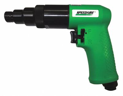 SPEEDAIRE Air Screwdriver: 1/4 in, Medium Duty, 800 RPM, Trigger, Positive - Pistol-Grip Air-Powered Screwdrivers