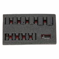 ABILITY ONE Impact Socket Set: 1/2 in Drive Size, Small Set (0-50 pieces) Set Size, 11 Pieces, SAE (MPN 5130-01-650-3986). Key specifications — attr1204251: ABILITY ONE; attr1215453: 1/2 in; attr1215454: 3/8" - 1"; attr1224229: Friction.