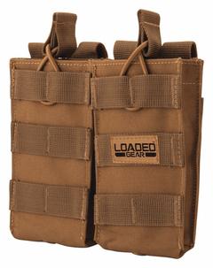 BARSKA Magazine Pouch: Tan, Nylon, 5 1/2 in x 6 3/10 in, Strap Closure (MPN BI13002). Key specifications — attr188437: Tan; attr188438: Nylon; attr188431: Magazine Pouch.