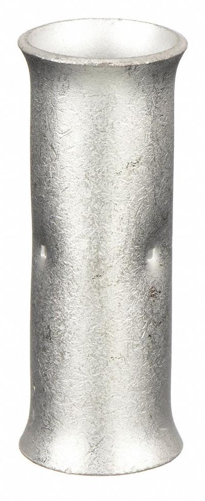 QUICKCABLE Open Barrel Splice: 4/0 AWG Wire Size, 2.08 in, Tin Plated Copper Barrel - Crimped Butt Splice Compression Connectors