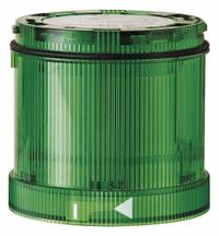 WERMA Tower Light Module: Flashing/Steady/Strobe, 115V AC, Green, 70 mm Overall Dia, KombiSIGN 71 (MPN 64320067). Key specifications — Brand: WERMA; Compatible with Series: KombiSIGN 71; Lens Color: Green; Operating Voltage: 115V AC; Manufacturer Part Number: 64320067.