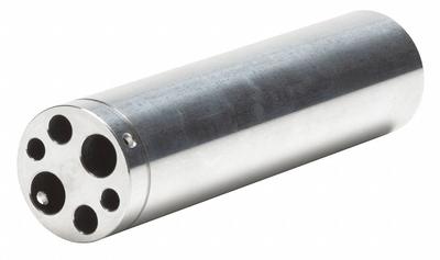 FLUKE Probe Insert: Probe Insert, 1/4 in_3/8 in_3/16 in Insert Hole Dia, 6 Holes - Temperature Calibrator Well Inserts