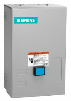SIEMENS NEMA Magnetic Motor Starter: Non-Reversing, 3 Poles, NEMA Size 0, 18 A (MPN 14CUA32BA). Key specifications — attr211388: SIEMENS; attr951451: 1NO; attr951453: 110-120/220-240V AC; attr951489: Three; attr951498: Screw Terminals; attr984425: 1NO; attr984429: Pilot Light; attr997361: None (Not Applicable to Electronic Overloads).
