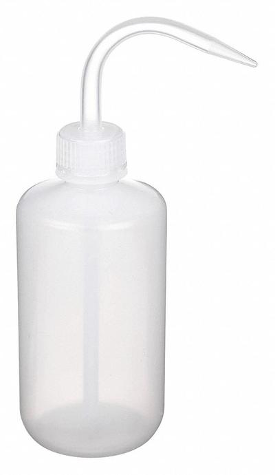 APPROVED VENDOR Wash Bottle: 250 mL, No Imprinting, Colorless, Narrow, Std Spout Spout - Narrow Mouthed Standard Spout Wash Bottles