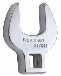 WESTWARD Crowfoot Socket Wrench: Alloy Steel, Chrome, 3/8 in Drive Size, 13/16 in Head Size (MPN 54PR41). Key specifications — attr309661: Alloy Steel; attr309662: Chrome; attr324934: WESTWARD.