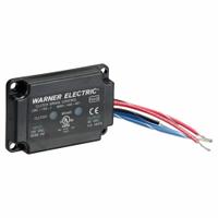 WARNER ELECTRIC Clutch/Brake Control: Clutch/Brake Control, 3.33 in Overall Lg, 2.19 in Overall Wd (MPN CBC-150-1). Key specifications — For Use With: All Series 90V Clutch/Brakes; Input Voltage: 120V AC; Manufacturer Part Number: CBC-150-1; Mounting Location: On Conduit Box; Output Voltage: 90V DC; Product Type: Clutch/Brake Control; Brand: WARNER ELECTRIC.