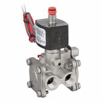 REDHAT Solenoid Valve: 3-Way, Normally Closed, 1/2 in Pipe Size, 24V DC, Explosion Proof/Watertight (MPN EV8316G384V24/DCDD). Key specifications — Pipe Size: 1/2 in; Voltage: 24V DC; Brand: REDHAT; Coil Enclosure: Watertight.