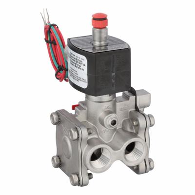 REDHAT Solenoid Valve: 3-Way, Normally Closed, 1/2 in Pipe Size, 24V DC - 3-Way/2-Position, Normally Closed Solenoid Valves