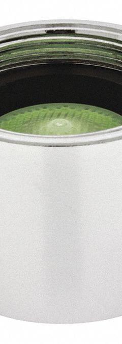 NEOPERL Outlet: 0.5 gpm Flow Rate, Spray Flow Outlet, Brass, Chrome Finish, 3/4"-27 Connection Size (MPN 5510505). Key specifications — Includes: Vandal Resistant Key; Material: Brass; Product Type: Outlet; Connection Size: 3/4"-27; Brand: NEOPERL.