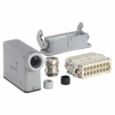HARTING Modular Rectangular Connector Kit: Signal, Han 16A, Han(R) 16 A, Contacts: 16+PE - 16 Amp Han Series Rectangular Connector Assemblies
