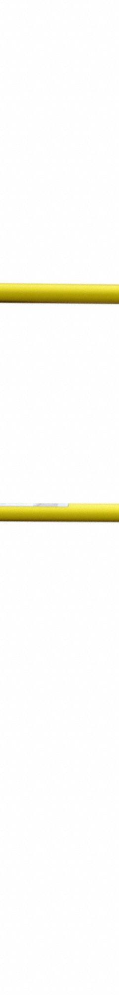 GARLOCK SAFETY SYSTEMS Handrail Section: 24 in x 24 in, 120 in Overall Lg, 24 in Mounting Plate Wd (MPN 402335S). Key specifications — Product Type: Handrail Section; Brand: GARLOCK SAFETY SYSTEMS; Color: Yellow; Material: Steel.