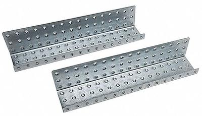 ALLIGATORBOARD Shelf: For Round Pegboard Hole Shape, 16 in x 3 in x 5 in, Steel, Silver - Shelves for Round-Hole Pegboard