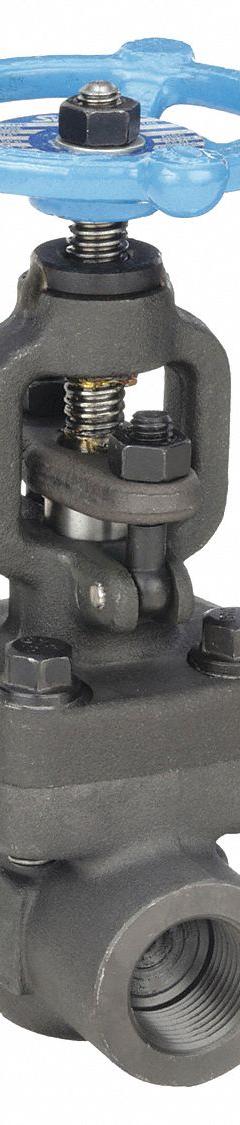 SHARPE Globe Valve: For Steam Media, Carbon Steel, Z-Body, 1/4 in Pipe Size, FNPT x FNPT, Female (MPN 4371006350). Key specifications — Brand: SHARPE; Stem: Non-Rising.