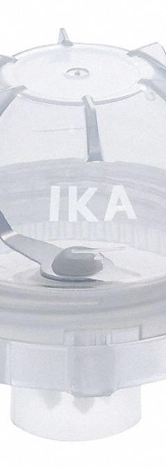 IKA Disposable Grinding Chamber with Beater: 0004180001/0020007145, 60EK46/60EK47, Beater (MPN 0004425000). Key specifications — Brand: IKA; Material: Plastic; Product Type: Disposable Grinding Chamber; Includes: Beater; Compatible with Grainger Part Number: 60EK46; Compatible with Manufacturer Model Number: 0004180001; Compatible with Product Type: Tube Mill 100 Control.