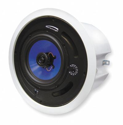 SPECO TECHNOLOGIES Speaker: Powered, 2-Way, 8 ohm Impedance, 9 1/2 in Overall Wd - Ceiling-Mount Speakers