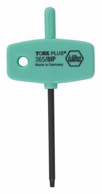 WIHA Torx Key: 1 Tips, Torx Plus, Std End, IP8 Tip Size, Short, Alloy Steel, Black Oxide, 10 PK (MPN 36545). Key specifications — attr1205415: WIHA; attr1205419: Black Oxide.