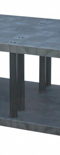 STRUCTURAL PLASTICS Plastic Shelving: 66 in x 36 in, 27 in Overall Ht, 2 Shelves (MPN ST6636B). Key specifications — Resistance Properties: Corrosion-Resistant; Frame Material: Plastic; Shelving Material: High Density Polyethylene; Brand: STRUCTURAL PLASTICS.